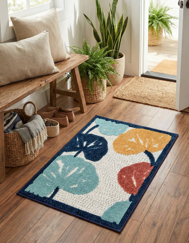Detail image of 2' x 3' Washable Belize Indoor / Outdoor Rug