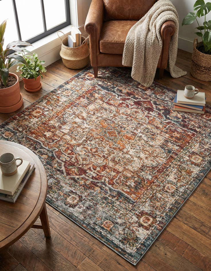 Detail image of 5' x 5' Isabella Square Rug