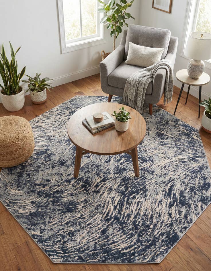 Detail image of  7' x 7' Oasis Octagon Rug