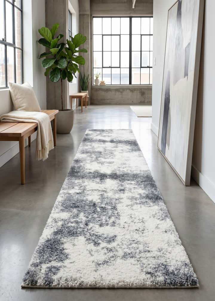 2' 7 x 13' Soft Touch Shag Runner Rug