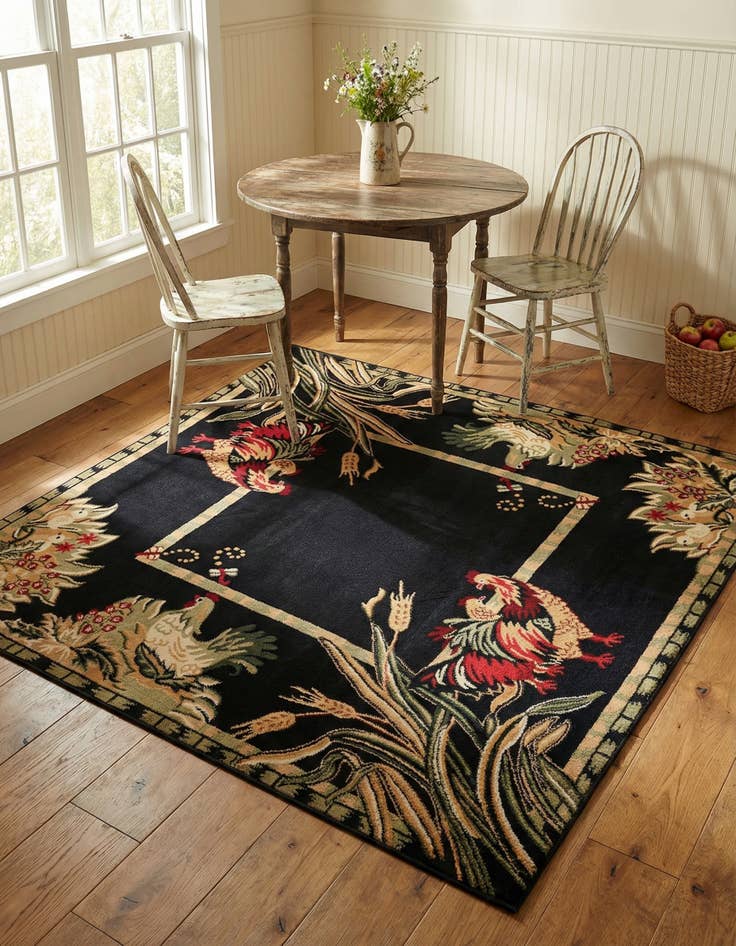 Detail image of 6' x 6' Country Square Rug