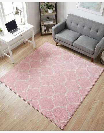 5' 3 x 5' 3 Trellis Frieze Square Rug