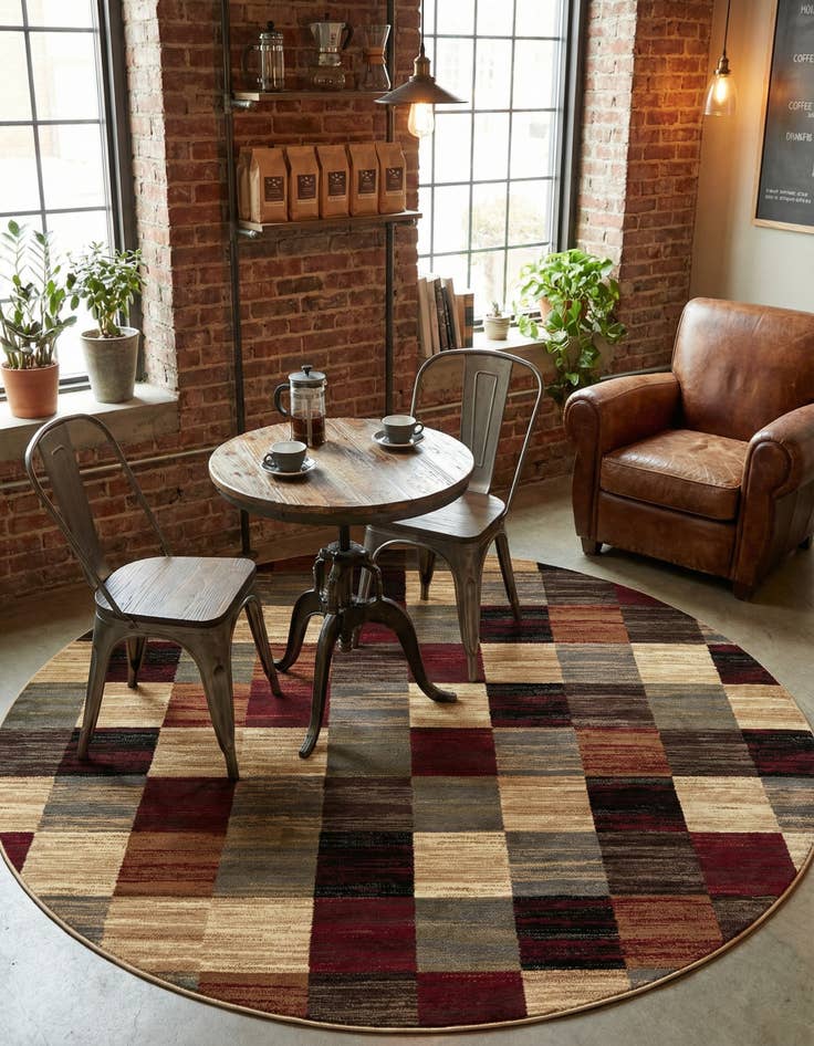 Detail image of 7' 10 x 7' 10 Cafe Round Rug