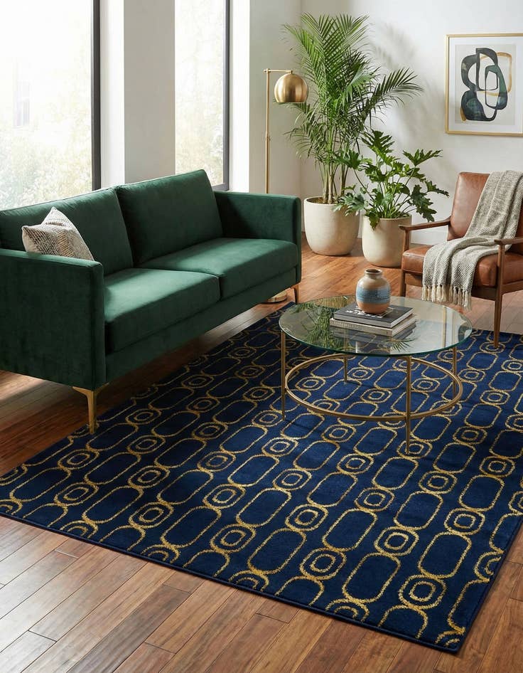 Detail image of 5' 3 x 7' Vogue Geo Rug