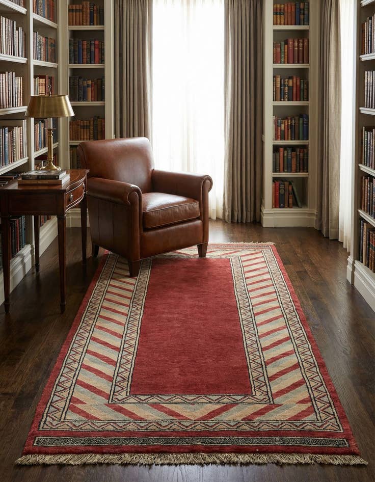 Detail image of 3' 1 x 5' 4 Hand Knotted Ziegler Oriental Wool Rug