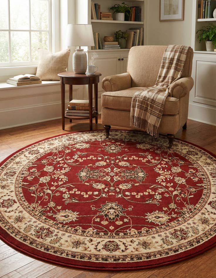Detail image of 7' x 7' Yasmin Round Rug
