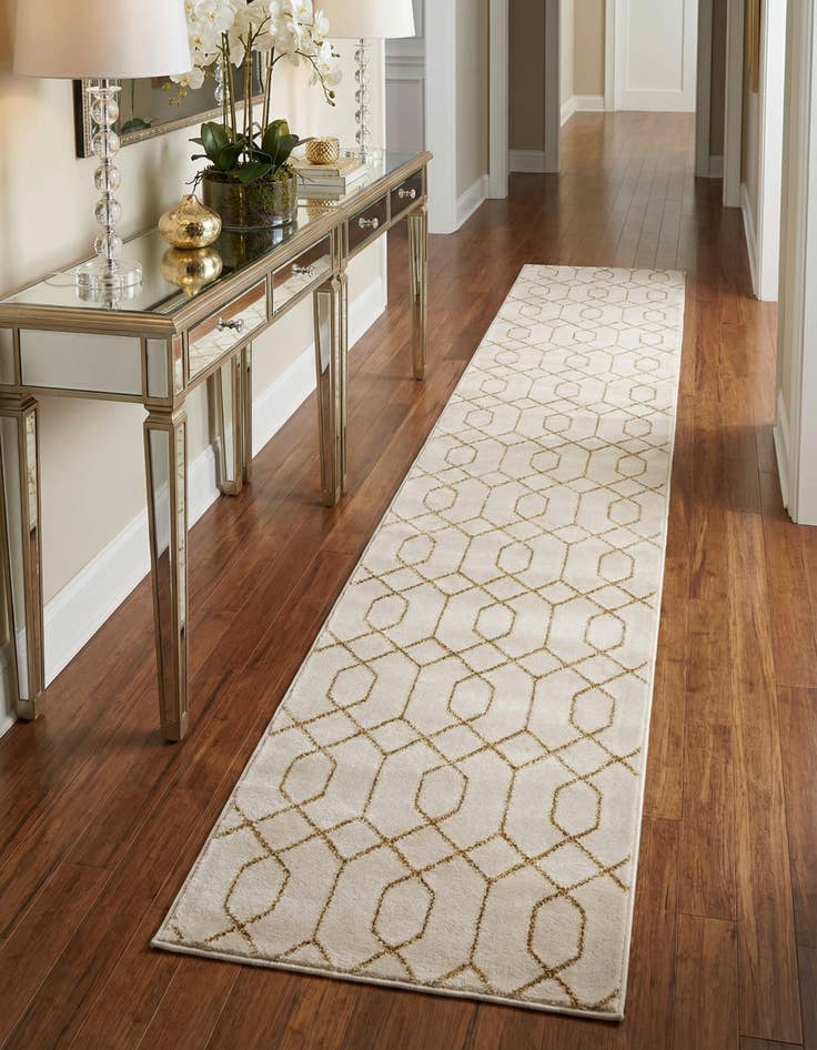 Detail image of 2' x 10' Marilyn Monroe&trade; Glam Trellis Runner Rug