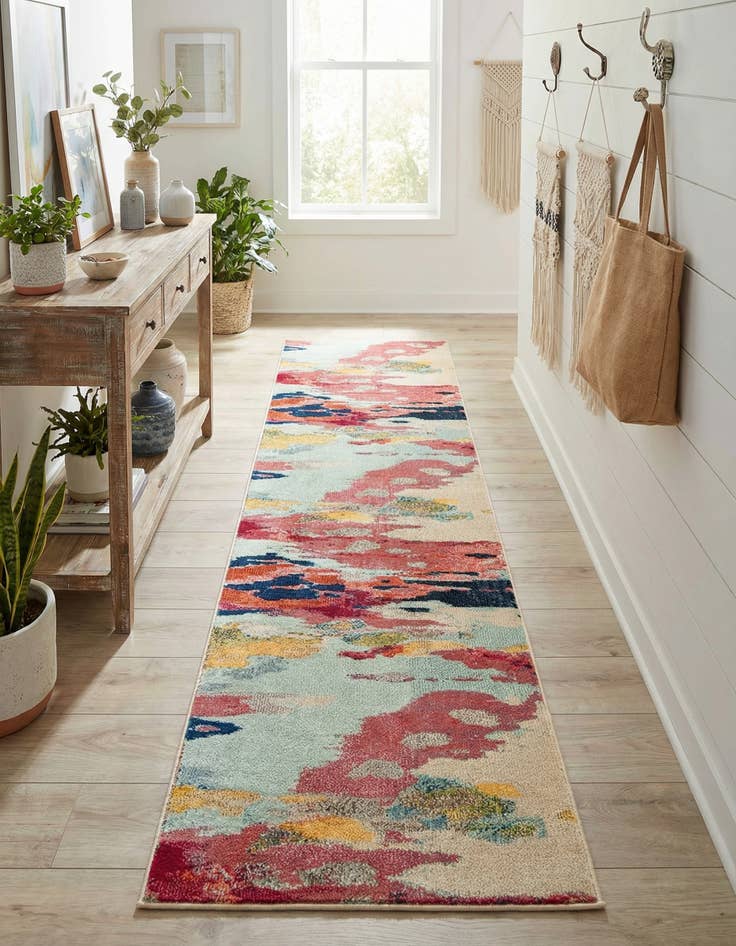 Detail image of 2' 7 x 10'  Washable Casablanca Runner Rug