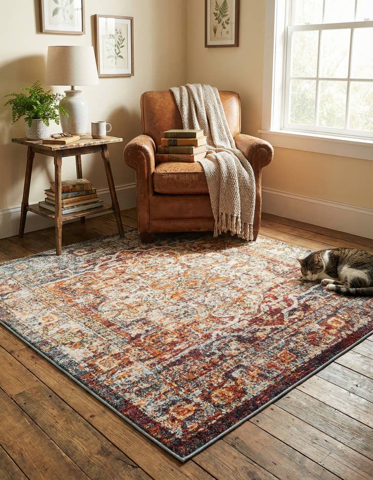 Detail image of 4' x 4' Isabella Square Rug