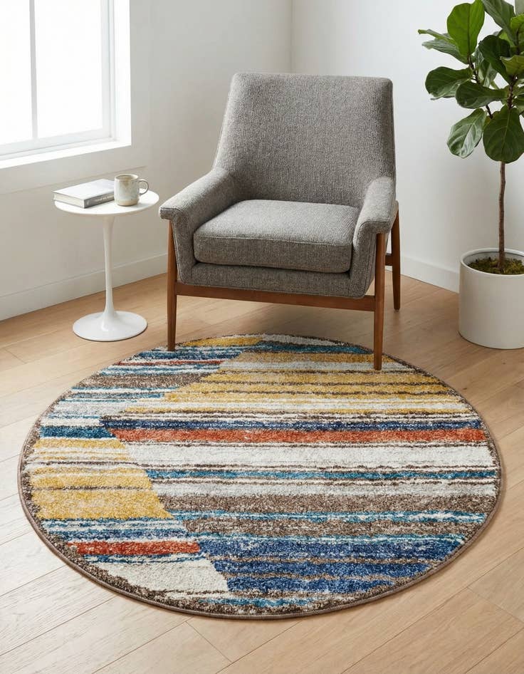 Detail image of 3' 3 x 3' 3 Aramis Round Rug