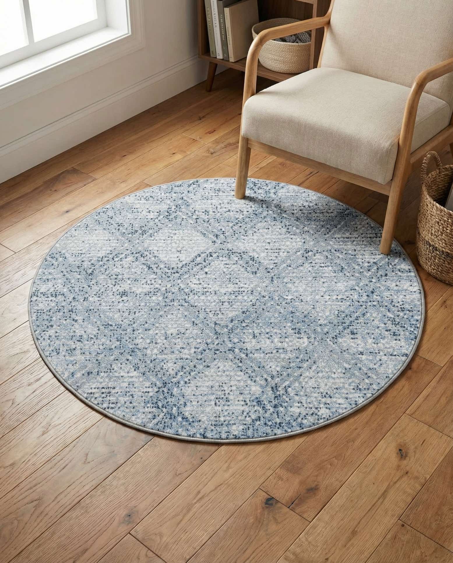 3' 3 x 3' 3 Kamala Washable Round Rug