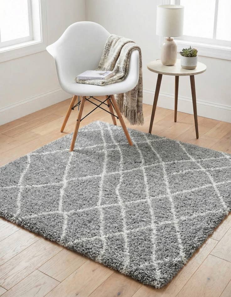 Detail image of  5' 3 x 5' 3 Soft Touch Shag Square Rug