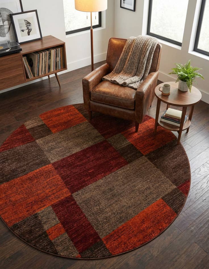 Detail image of 6' 1 x 6' 1 Equinox Round Rug