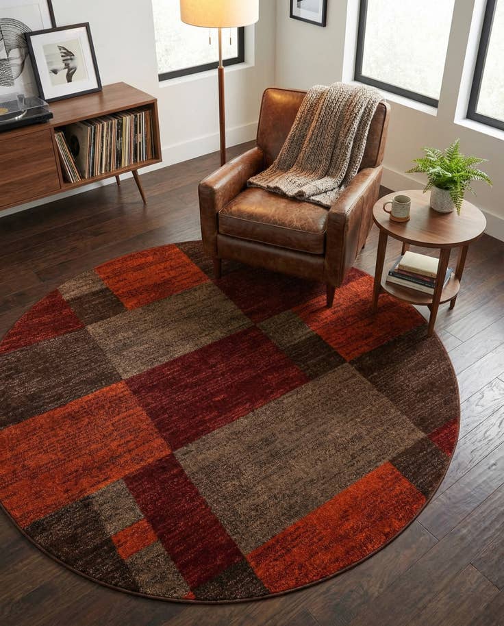 Detail image of 6' 1 x 6' 1 Equinox Round Rug