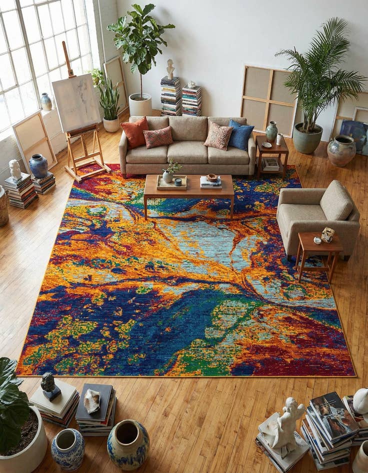 Detail image of 10' x 10' Calypso Square Rug