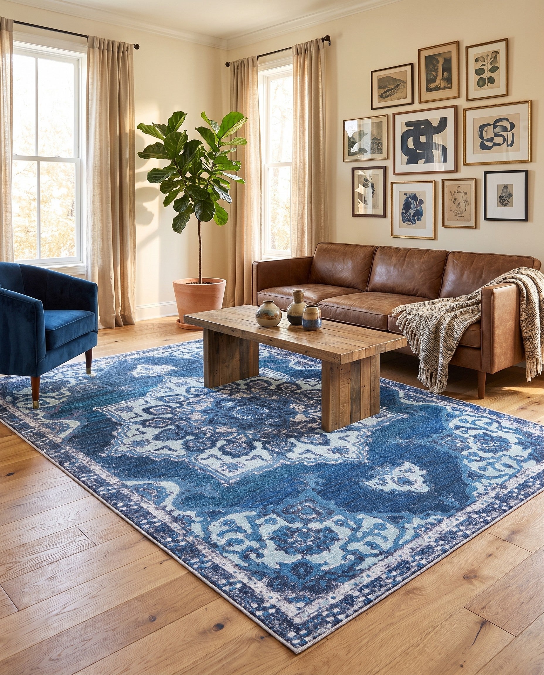 7' 10 x 11' Washable Renaissance Rug