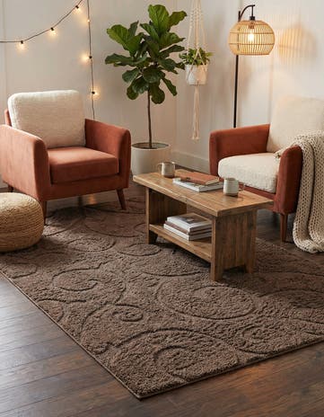 5' x 8' Botanical Shag Rug