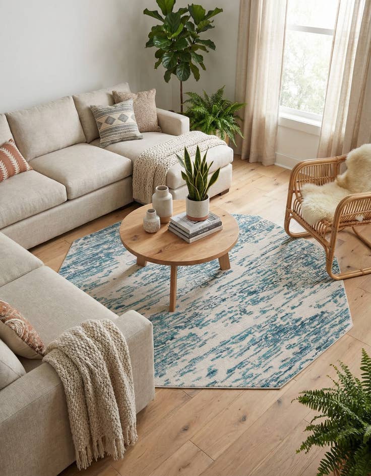 Detail image of 7' x 7' Oasis Octagon Rug