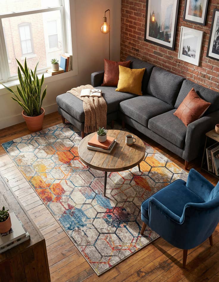 Detail image of 4' x 6' Andromeda Rug