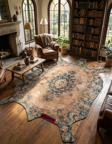 8' 6 x 12' Hand Knotted Ultra Vintage Persian Wool Rug