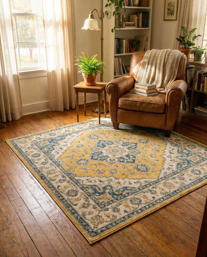 5' x 5' Madeline Vintage Square Rug