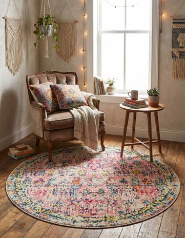 4' x 4' Washable Alta Round Rug