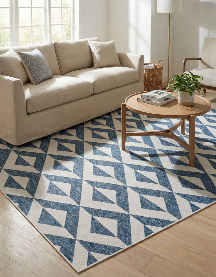 Detail image of 7' 10 x 10' Washable Jill Zarin Napa Indoor / Outdoor Rug