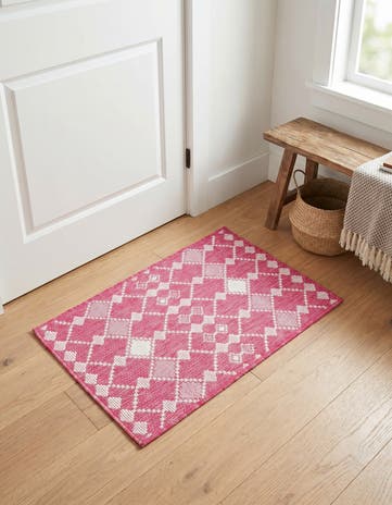 2' x 3' Easy-Clean Trellis Indoor / Outdoor Rug