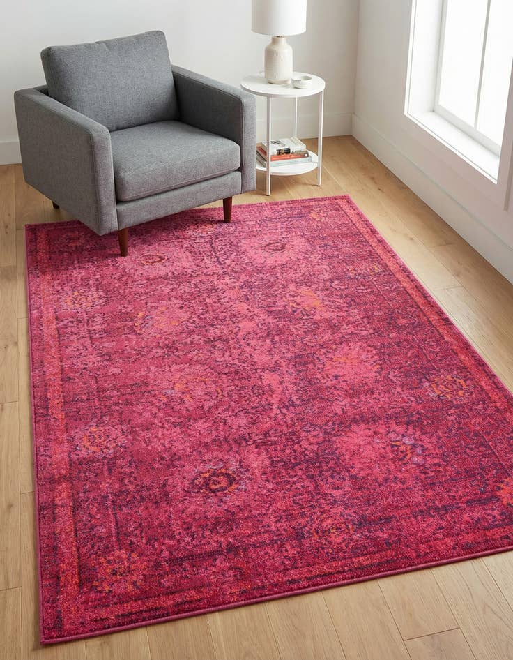 Detail image of 4' x 6' Washable Fleur Rug