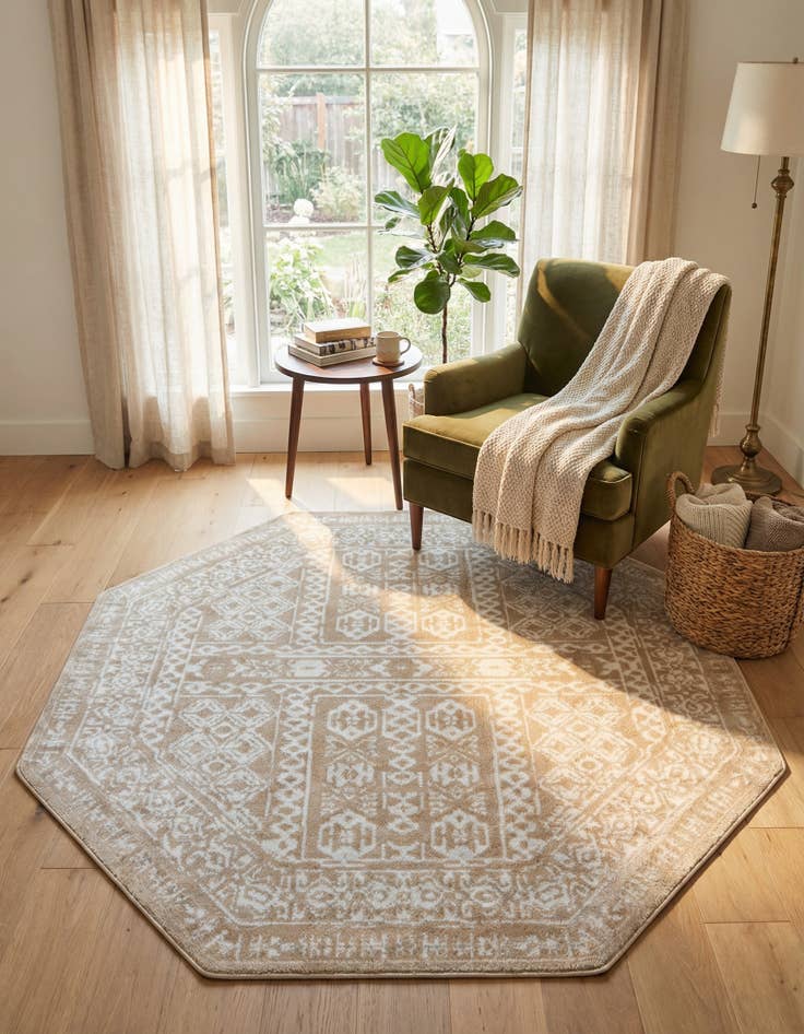 Detail image of 7' x 7' Oxford Octagon Rug