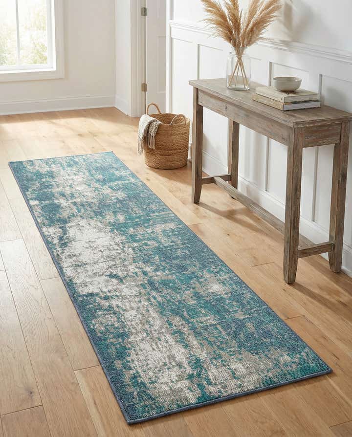 2' x 8' Easy-Clean Coastal Indoor / Outdoor Runner Rug