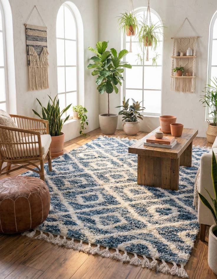 Detail image of 8' x 10' Athena Shag Rug