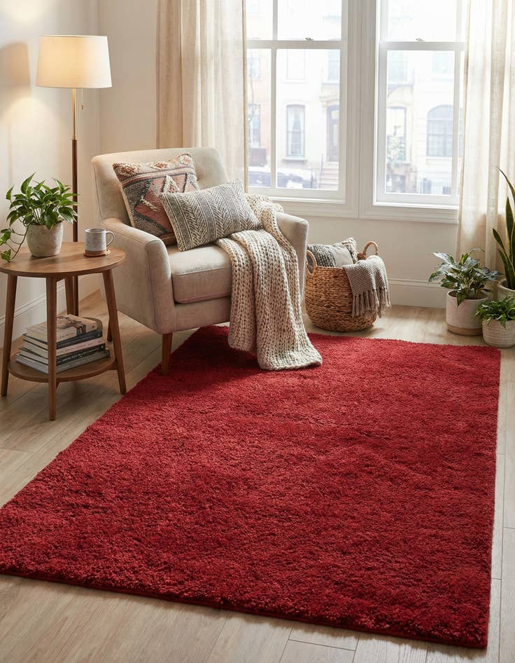 Detail image of 4' x 6' Solid Shag Rug