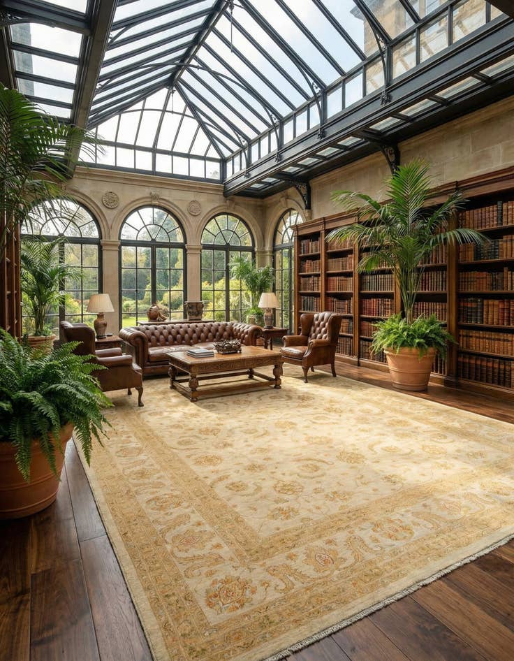 Detail image of 11' 6 x 17' 9 Kaizar Wool Rug