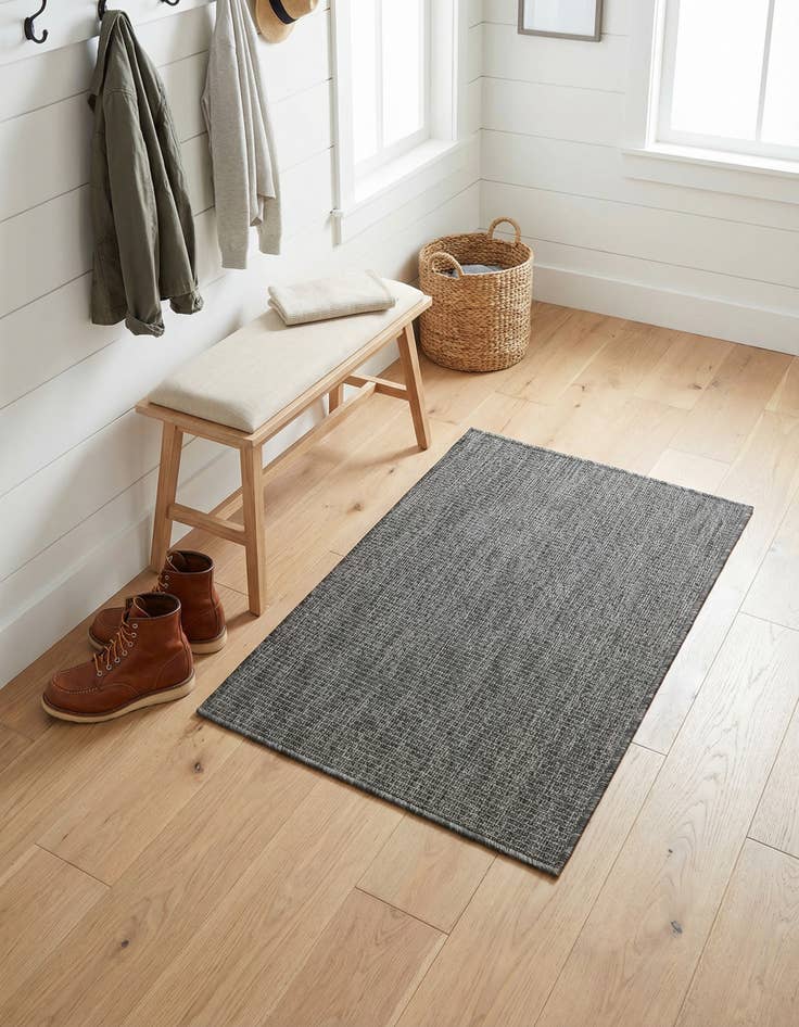 Detail image of 2' x 3' 1  Washable Solid Indoor / Outdoor Rug