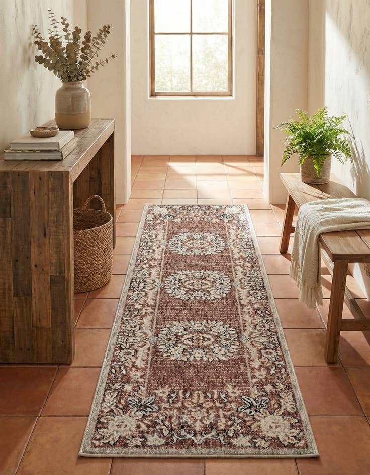 Detail image of 2' x 6' Eco Traditional Runner Rug