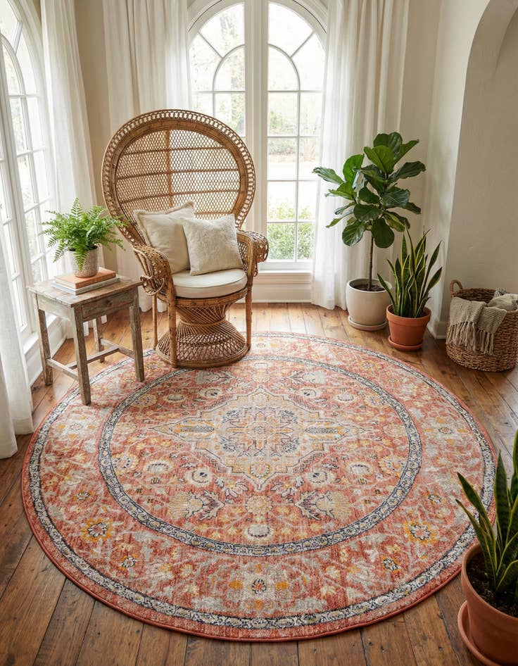 Detail image of 7' x 7' Lola Round Rug