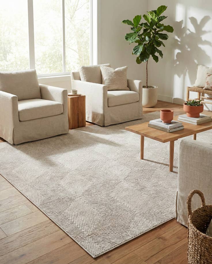 Detail image of 10' x 10' Easy-Clean Sabrina Soto Indoor / Outdoor Square Rug