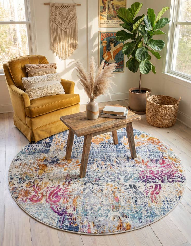 Detail image of 5' 2 x 5' 2 Malibu Round Rug