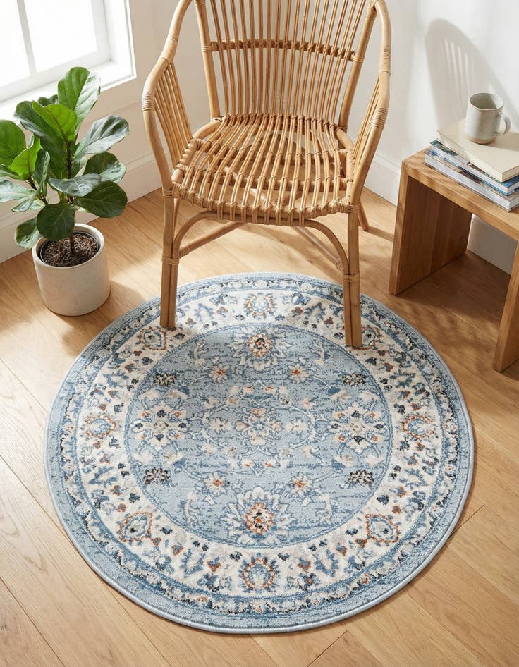 Detail image of 3' x 3' Charlotte Round Rug