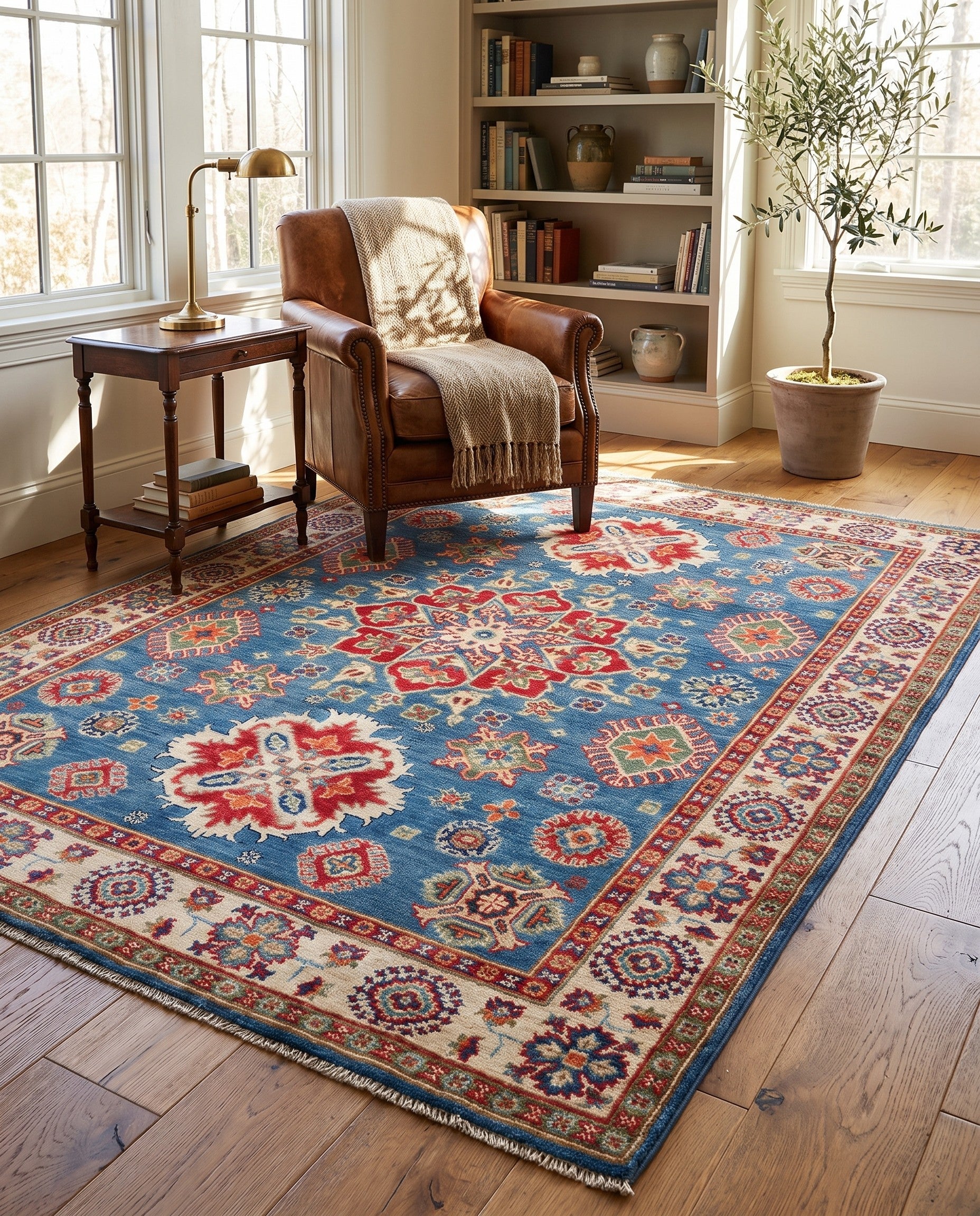 150cm x 210cm Hand Knotted Kazak Rug