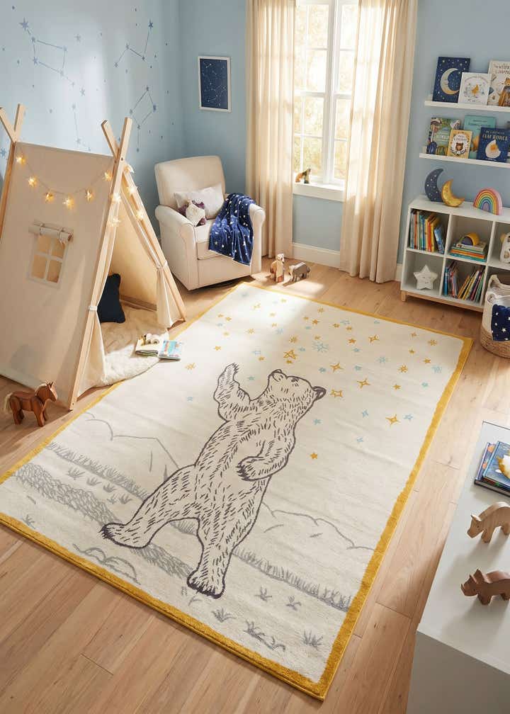 7' 10 x 10' Bear Whimsy Kids Rug