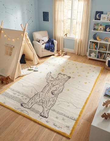 7' 10 x 10' Bear Whimsy Kids Rug