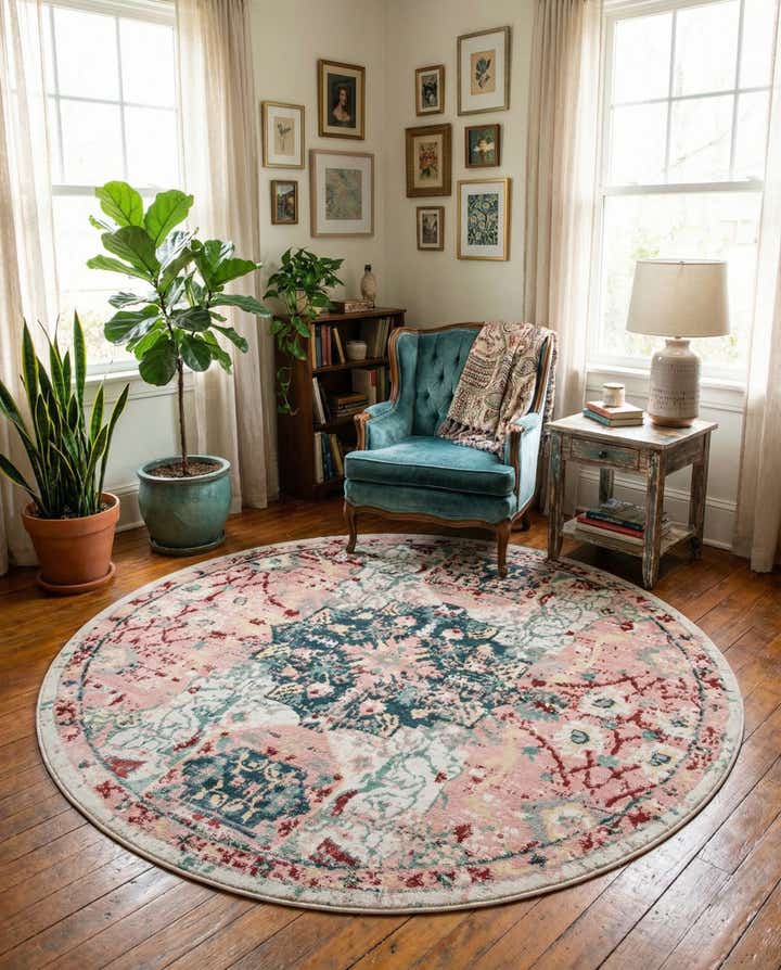 7' x 7' Charleston Round Rug