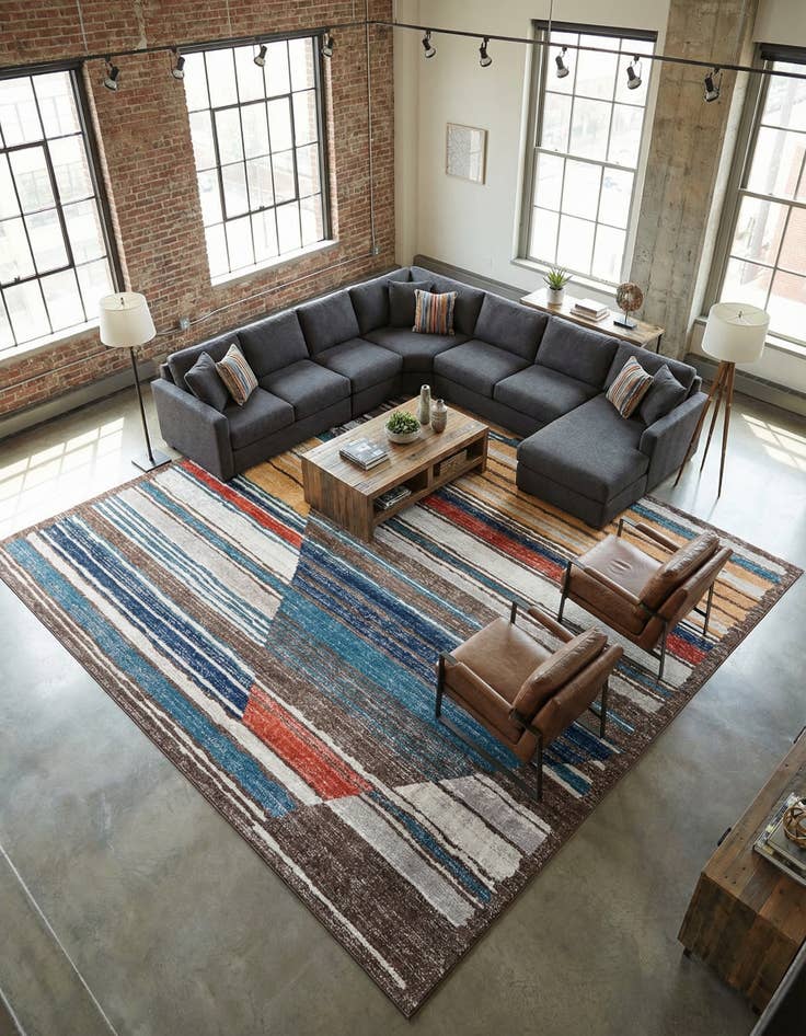 Detail image of 12' x 12' Aramis Square Rug