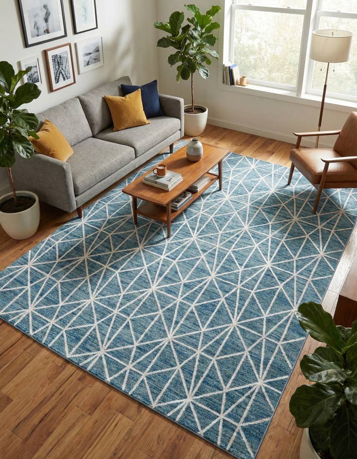 Detail image of  9' x 12' 2 Lattice Trellis Rug