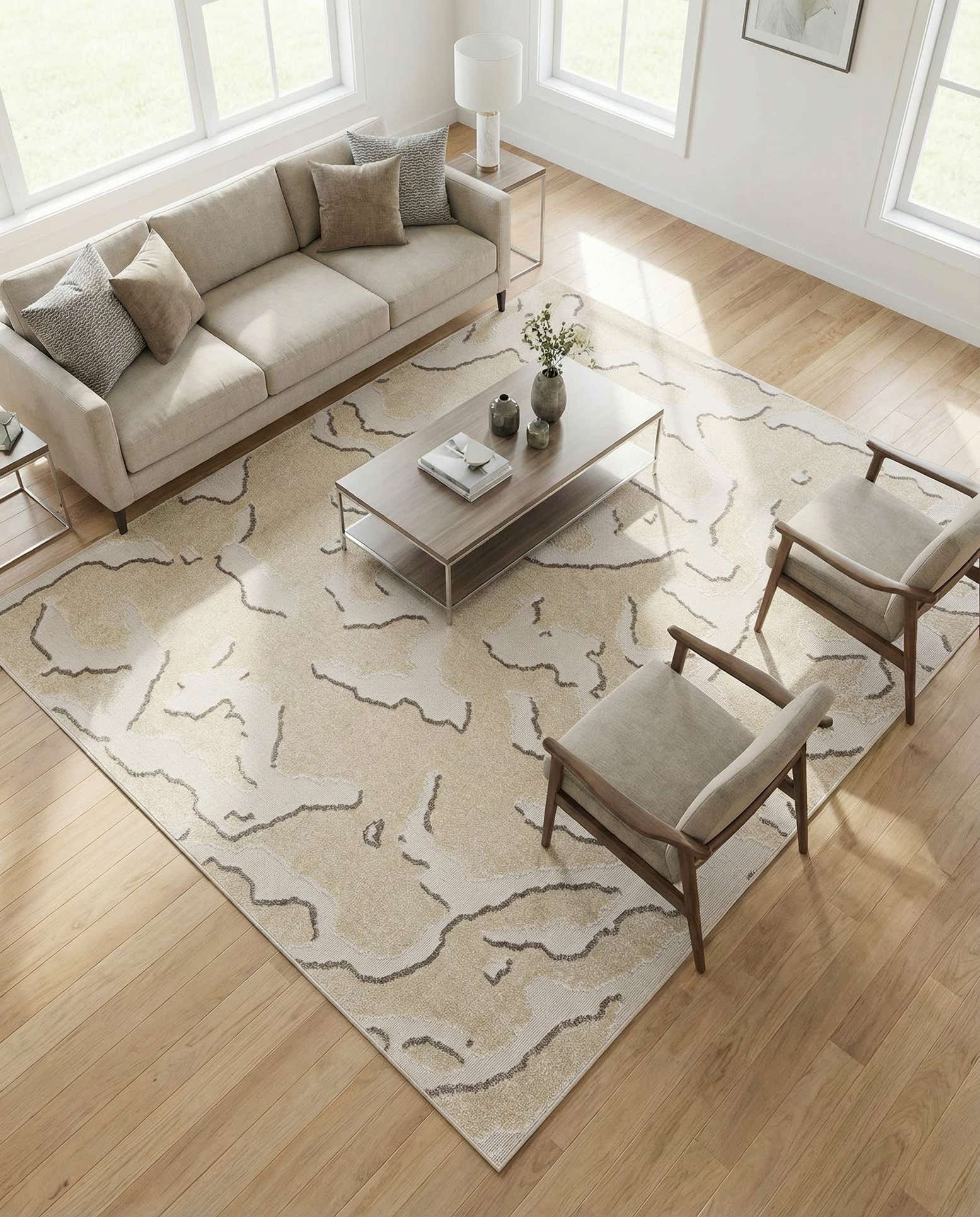 7' 10 x 7' 10 Easy-Clean Sabrina Soto Indoor / Outdoor Square Rug