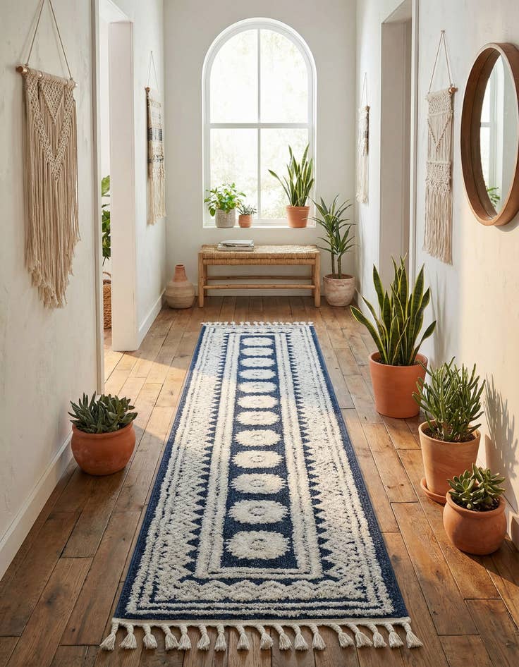 Detail image of 2' 7 x 12' Boho Runner Rug