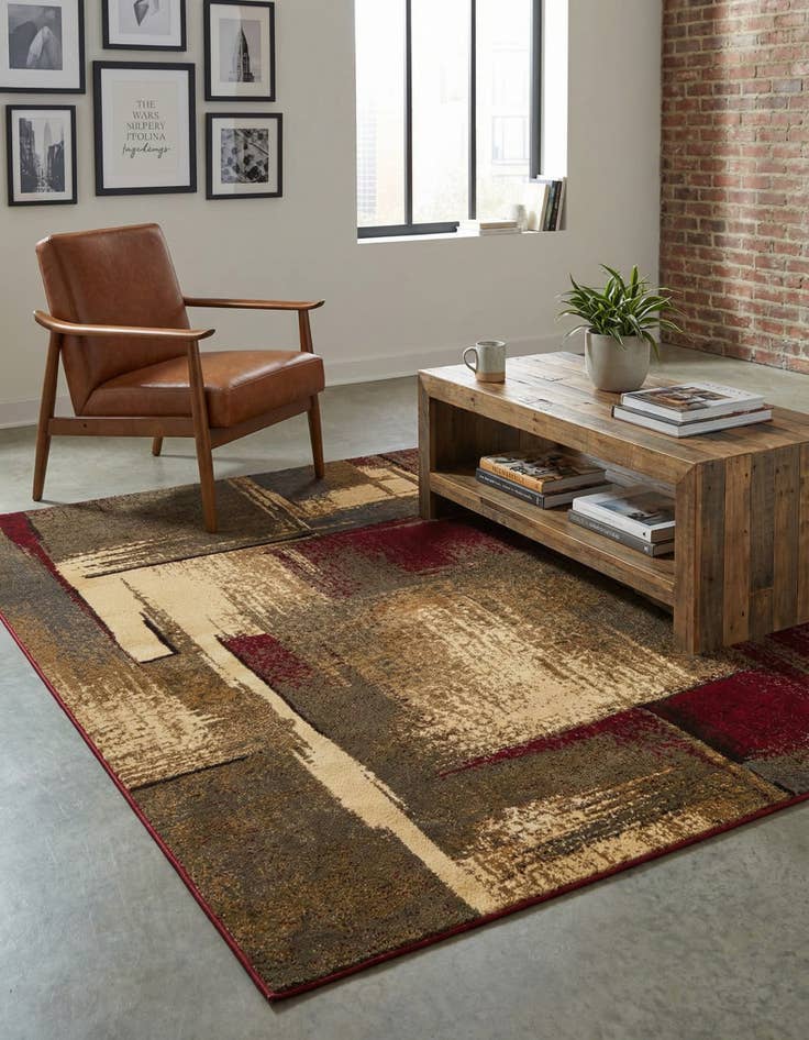 Detail image of 6' x 6' Coffee Shop Square Rug