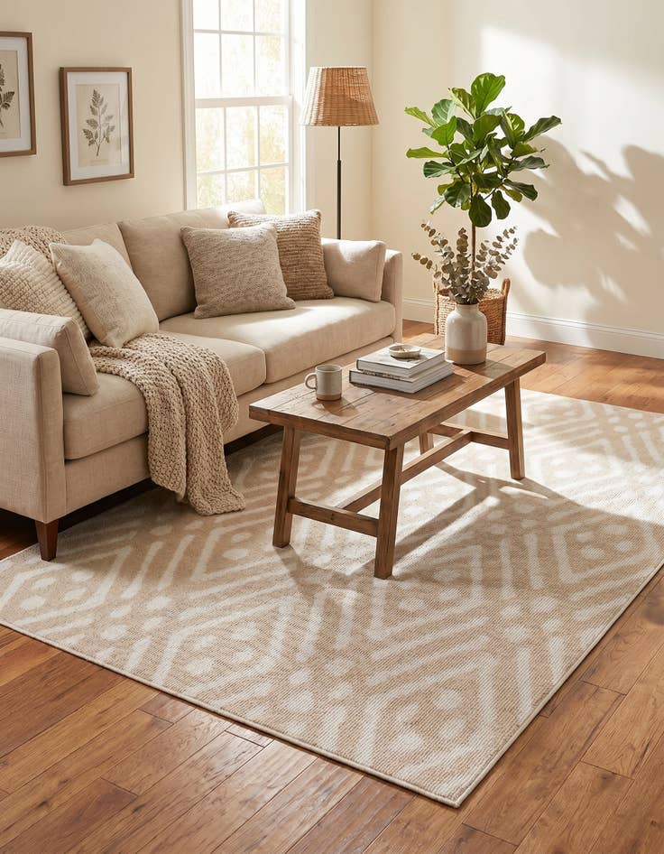 Detail image of 5' x 8' Easy-Clean Sabrina Soto Ella Indoor / Outdoor Rug